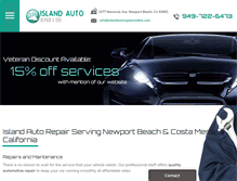 Tablet Screenshot of islandautorepairandtire.com